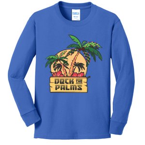 Deck The Palms Cute Gift Kids Long Sleeve Shirt