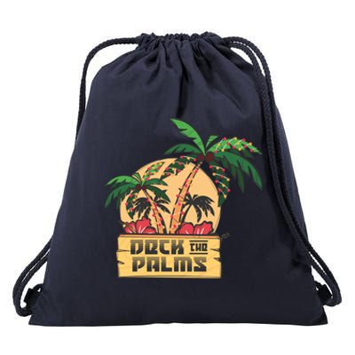 Deck The Palms Cute Gift Drawstring Bag