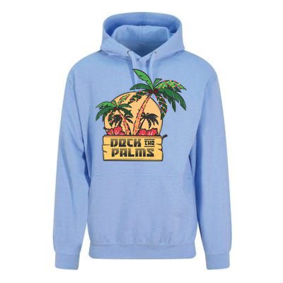 Deck The Palms Cute Gift Unisex Surf Hoodie