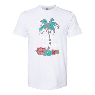 Deck The Palms Tropical Beach Retro Christmas Hawaiian Meaningful Gift Softstyle® CVC T-Shirt