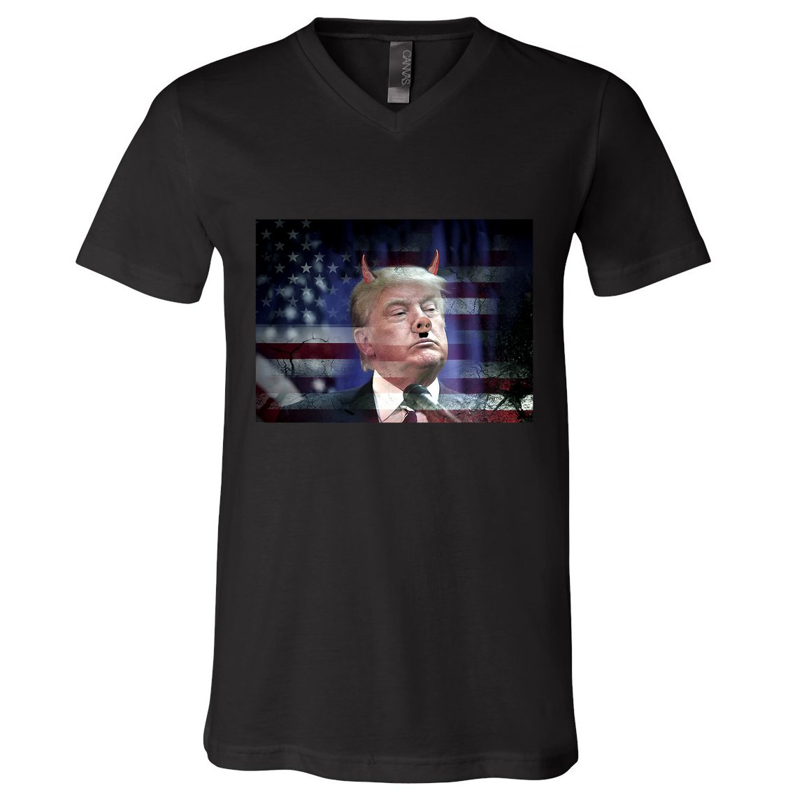 Donald Trump Pig Animal Funny V-Neck T-Shirt