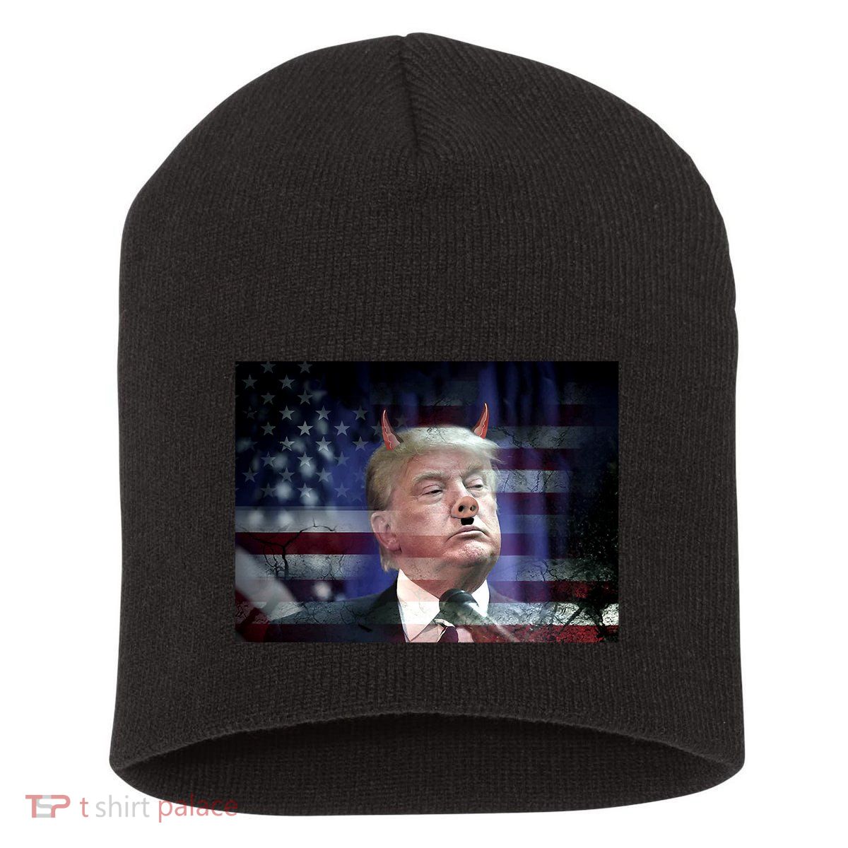 Donald Trump Pig Animal Funny Short Acrylic Beanie