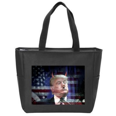 Donald Trump Pig Animal Funny Zip Tote Bag