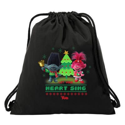 Dreamworks Trolls Poppy & Branch Let Your Heart Sing Drawstring Bag