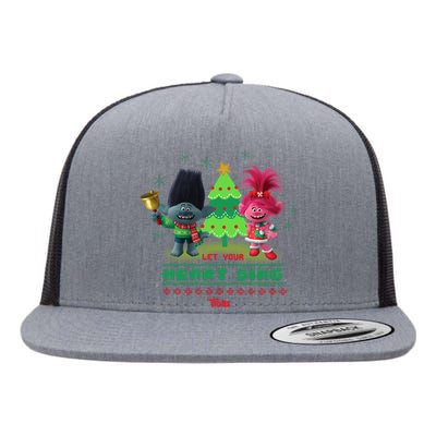 Dreamworks Trolls Poppy & Branch Let Your Heart Sing Flat Bill Trucker Hat