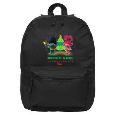 Dreamworks Trolls Poppy & Branch Let Your Heart Sing 16 in Basic Backpack