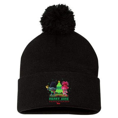 Dreamworks Trolls Poppy & Branch Let Your Heart Sing Pom Pom 12in Knit Beanie