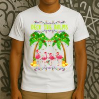 Deck the Palms Merry Flamingo Christmas funny T-Shirt