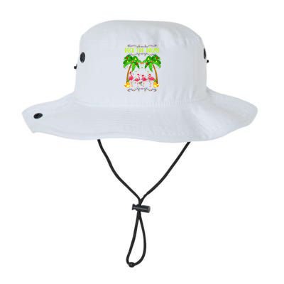 Deck the Palms Merry Flamingo Christmas funny Bucket Hat