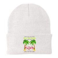 Deck the Palms Merry Flamingo Christmas funny Beanie