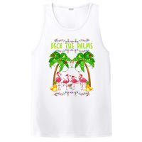 Deck the Palms Merry Flamingo Christmas funny PosiCharge Competitor Tank