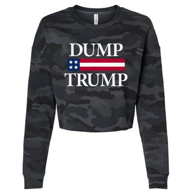 Dump Trump Political Cropped Pullover Crew