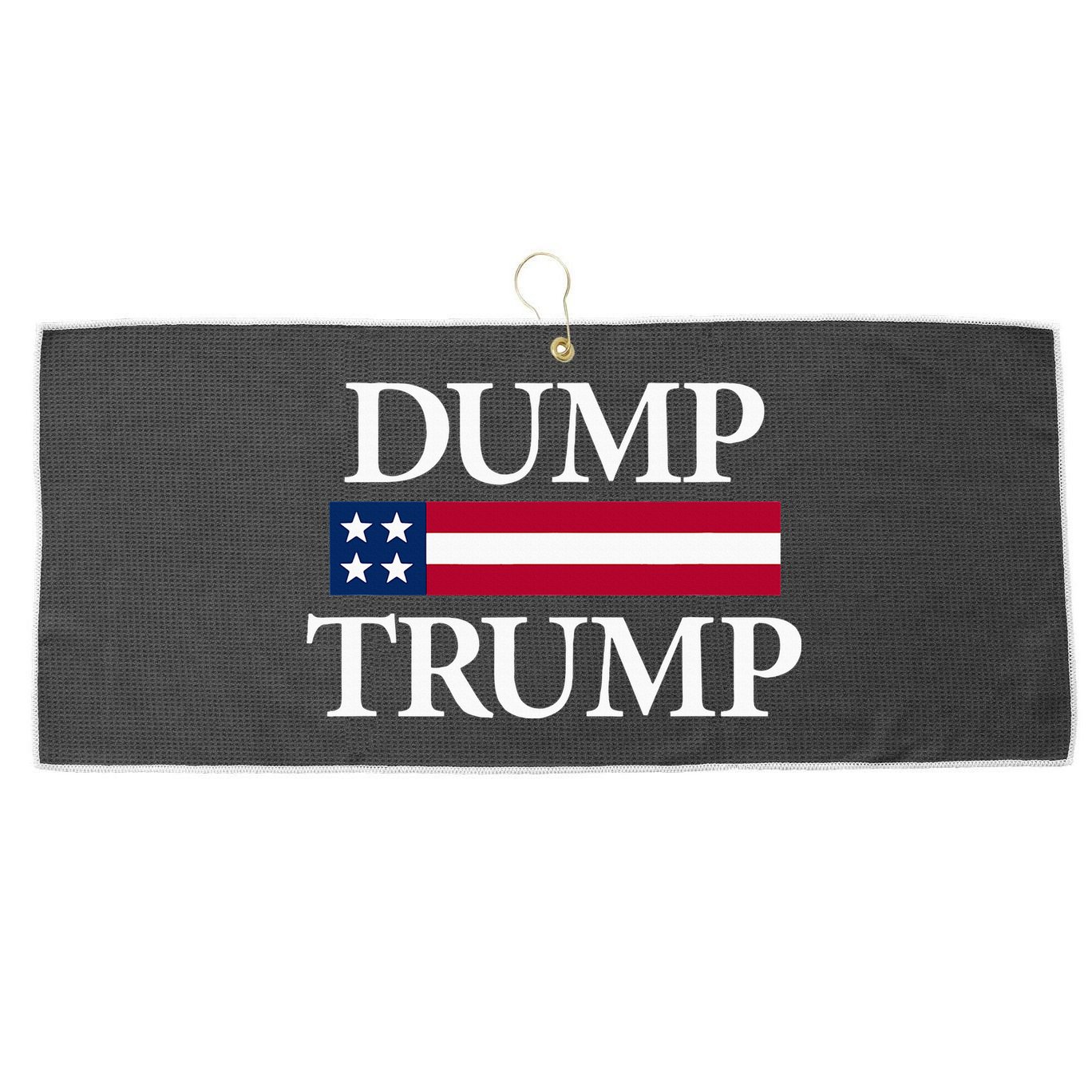 Dump Trump Political Large Microfiber Waffle Golf Towel