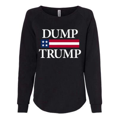 Dump Trump Political Womens California Wash Sweatshirt