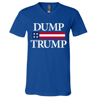 Dump Trump Political V-Neck T-Shirt