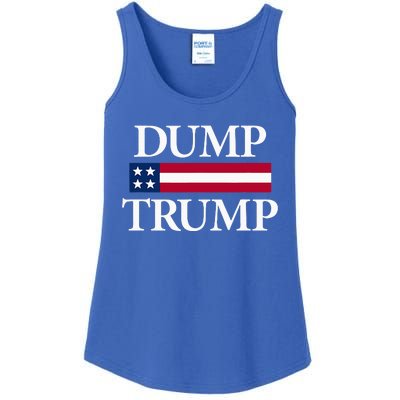 Dump Trump Political Ladies Essential Tank