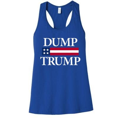 Dump Trump Political Women's Racerback Tank