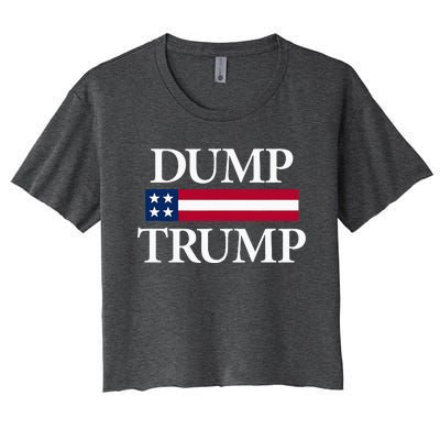 Dump Trump Political Women's Crop Top Tee