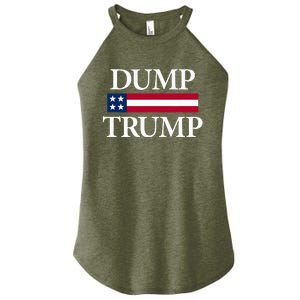 Dump Trump Political Women’s Perfect Tri Rocker Tank