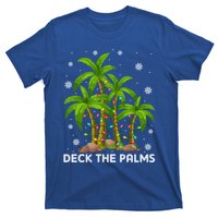 Deck The Palms Tropical Hawaii Merry Christmas Hawaiian Gift T-Shirt