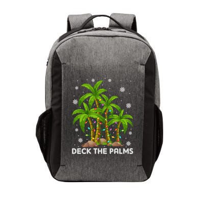 Deck The Palms Tropical Hawaii Merry Christmas Hawaiian Gift Vector Backpack