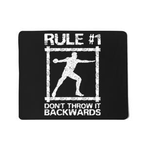 Discus Throw Player Disc Throwing Track And Field Sports Mousepad