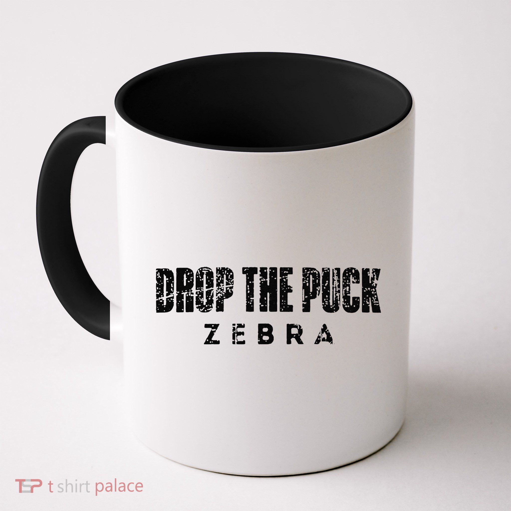 Drop The Puck Zebra Mug