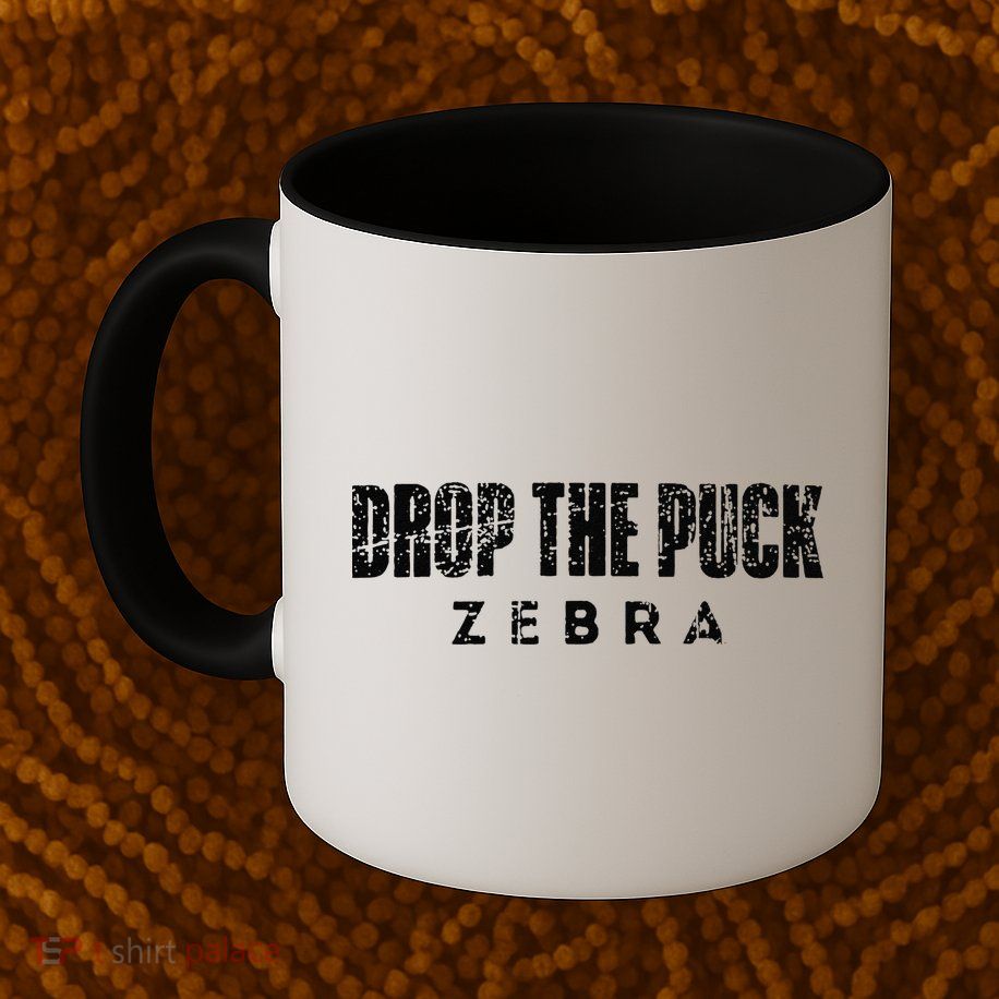 Drop The Puck Zebra Mug