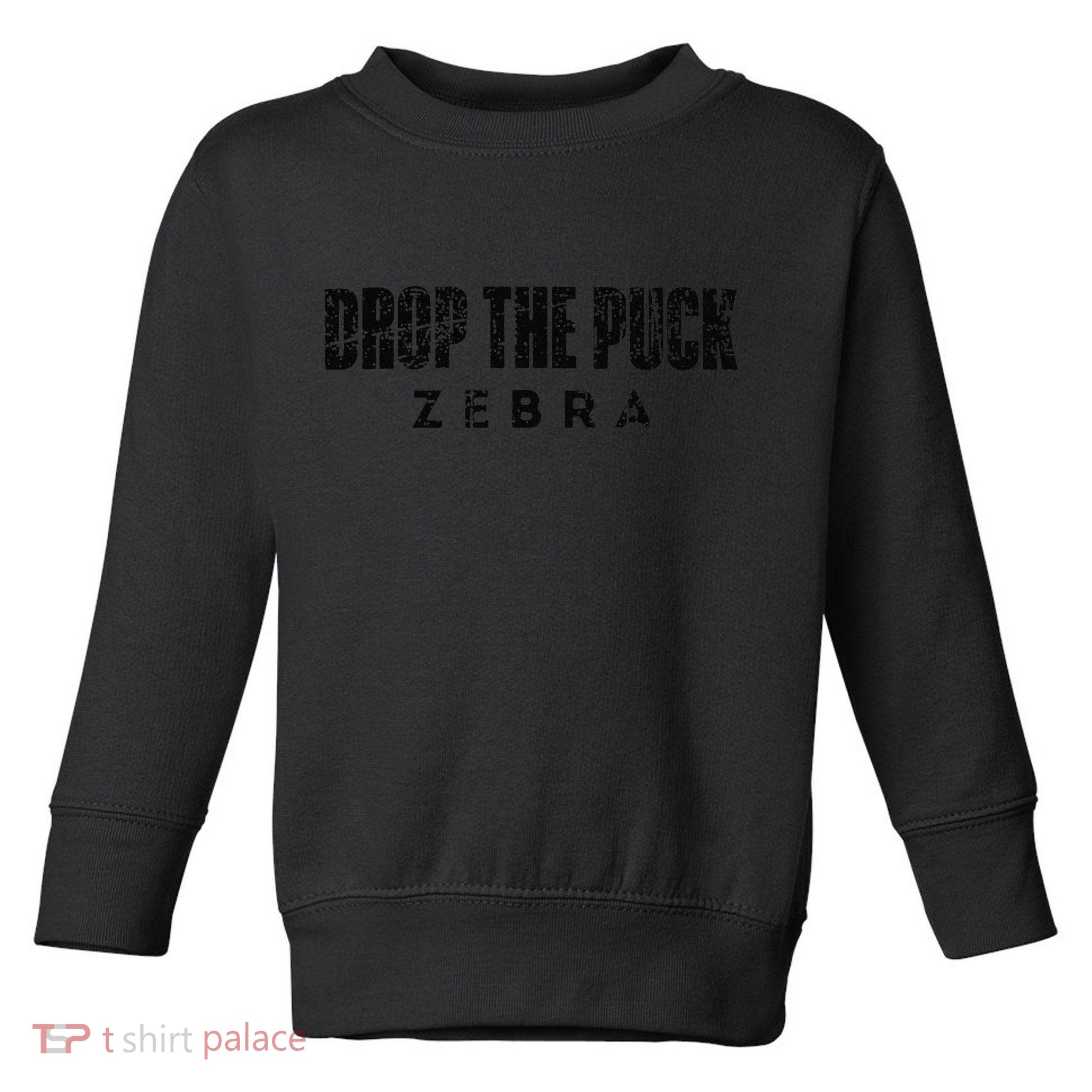 Drop The Puck Zebra Toddler Sweatshirt