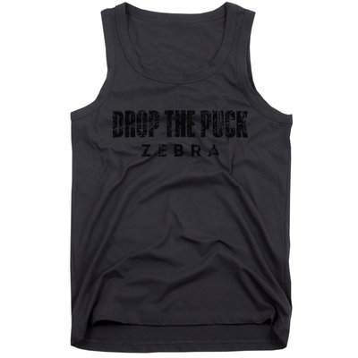 Drop The Puck Zebra Tank Top