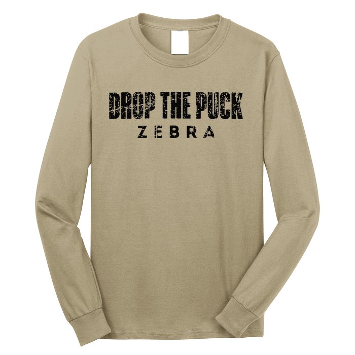 Drop The Puck Zebra Long Sleeve Shirt