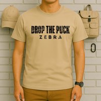 Drop The Puck Zebra T-Shirt