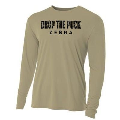 Drop The Puck Zebra Cooling Performance Long Sleeve Crew