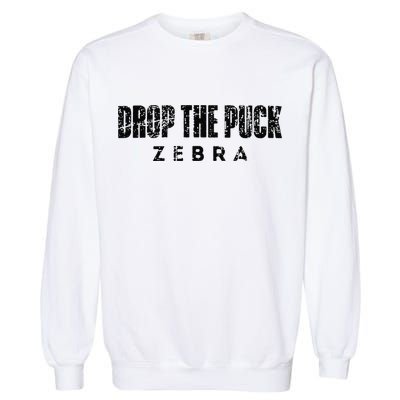 Drop The Puck Zebra Garment-Dyed Sweatshirt