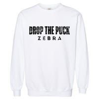 Drop The Puck Zebra Garment-Dyed Sweatshirt