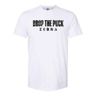 Drop The Puck Zebra Softstyle CVC T-Shirt