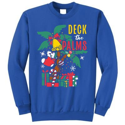 Deck The Palms Island Ocean Beach Merry Christmas Meaningful Gift Sweatshirt