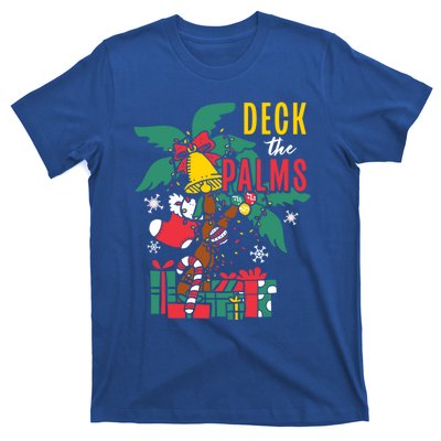 Deck The Palms Island Ocean Beach Merry Christmas Meaningful Gift T-Shirt