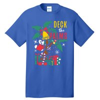 Deck The Palms Island Ocean Beach Merry Christmas Meaningful Gift Tall T-Shirt