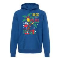 Deck The Palms Island Ocean Beach Merry Christmas Meaningful Gift Premium Hoodie