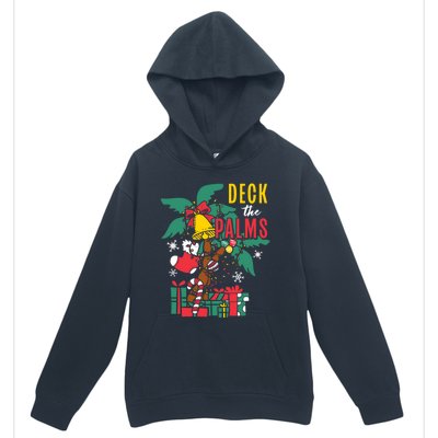 Deck The Palms Island Ocean Beach Merry Christmas Meaningful Gift Urban Pullover Hoodie