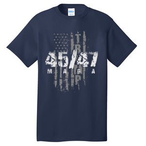 Donald Trump President 4547 Maga Us Flag Tall T-Shirt