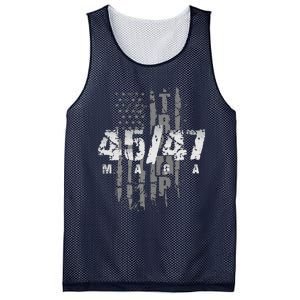 Donald Trump President 4547 Maga Us Flag Mesh Reversible Basketball Jersey Tank