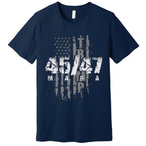 Donald Trump President 4547 Maga Us Flag Premium T-Shirt