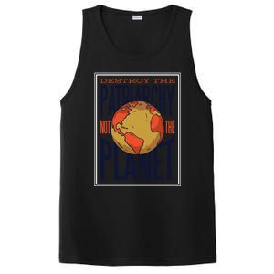 Destroy The Patriarchy Not The Earth Day Planet Environta Gift PosiCharge Competitor Tank