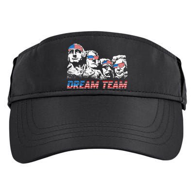 Dream Team President American Flag Patriotic 4th Of July Adult Drive Performance Visor