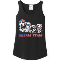 Dream Team President American Flag Patriotic 4th Of July Ladies Essential Tank