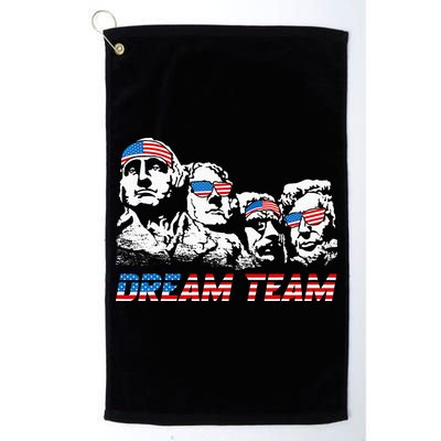 Dream Team President American Flag Patriotic 4th Of July Golf Towel