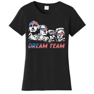 Dream Team President American Flag Patriotic 4th Of July Women's T-Shirt