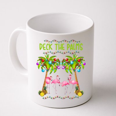 Deck The Palms Merry Flamingo Christmas Gift Sweater Coffee Mug